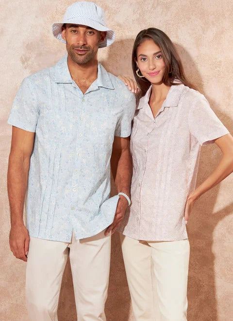 Tall Blouses for Long Body -McCalls Unisex Shirts and Hat M8263