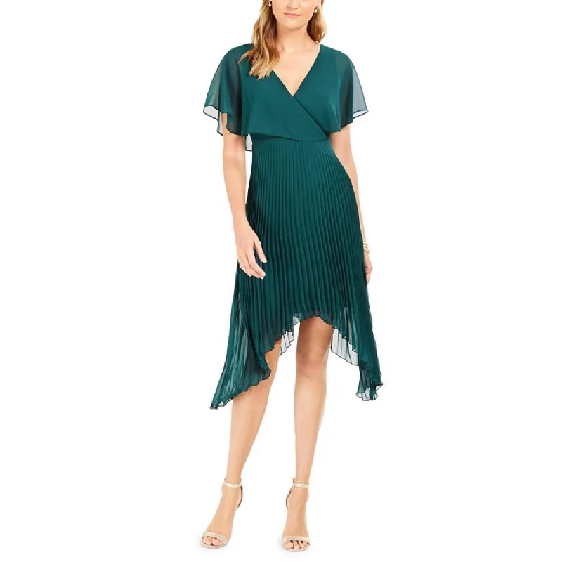 Split Hem Party Dress for Stylish Look -Kensie Womens Drapey Handkerchief Hem Cocktail and Party Dress