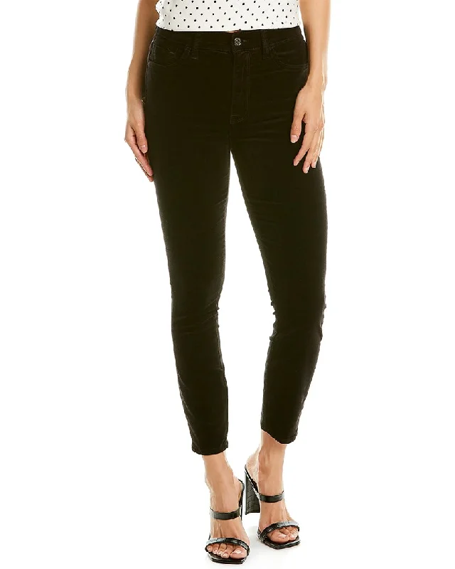 Light denim tight trousers for women with casual fit and comfortable material -7 For All Mankind High-Waist Ankle Skinny Black Super Skinny Jean