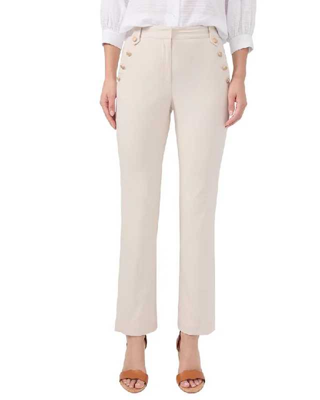 Casual tight trousers for men with drawstring waistband for a relaxed fit -J.McLaughlin Solid Grenz Pant