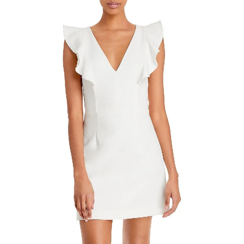 Belted Party Dress for Defined Waist -French Connection Womens A Line Mini Cocktail and Party Dress