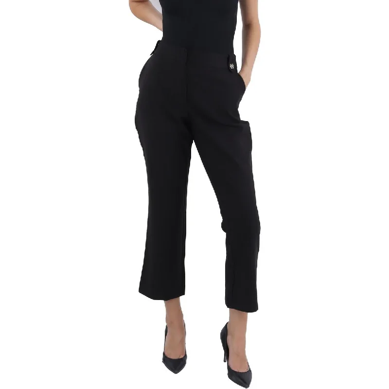 Business casual tight trousers for men with sleek design and refined finish -Nanette Nanette Lepore Womens Embellished Dressy Cropped Pants