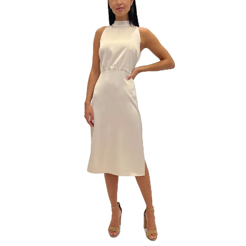 Wedding Dresses for Bridal Look -Sam Edelman Womens High Neck Calf Midi Dress