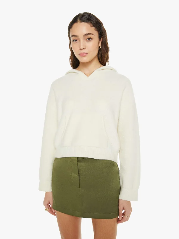 Resort Blouses for Holiday -SABLYN Kaycee Hooded Sweatshirt - Gardenia