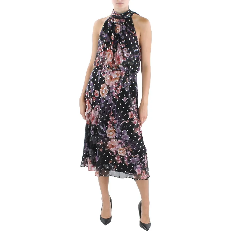 One Shoulder Party Dress for Asymmetric -Adrianna Papell Womens Chiffon Printed Cocktail and Party Dress