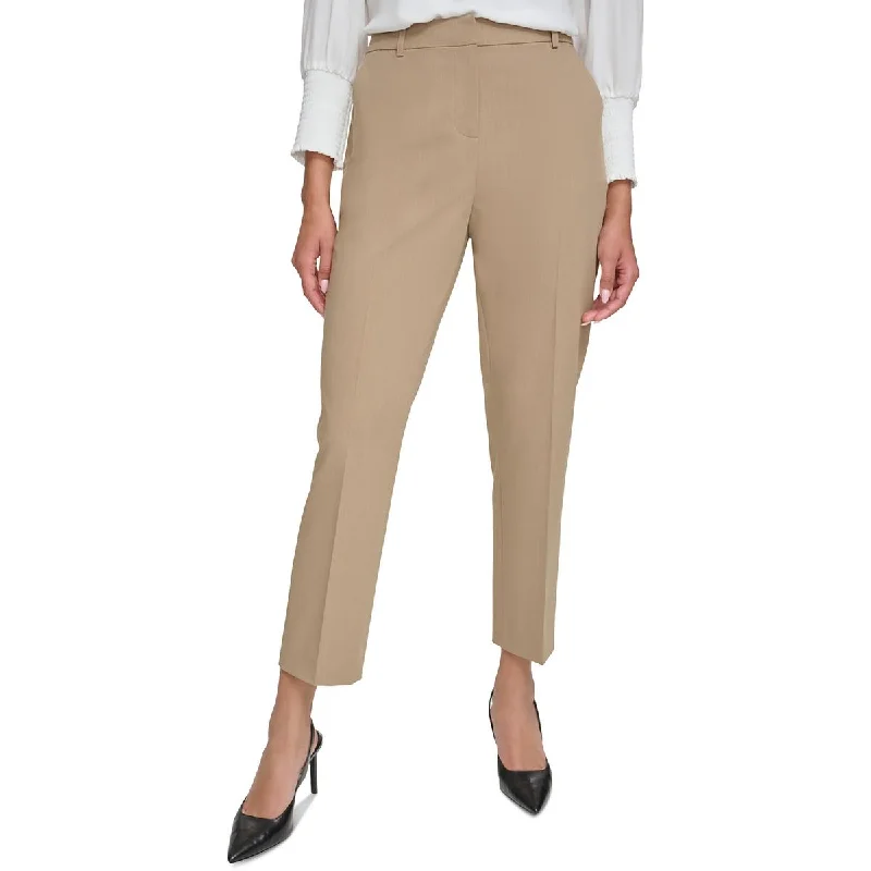 Stylish tight trousers for women with high-waisted fit for flattering look -Calvin Klein Womens  Ankle Pants