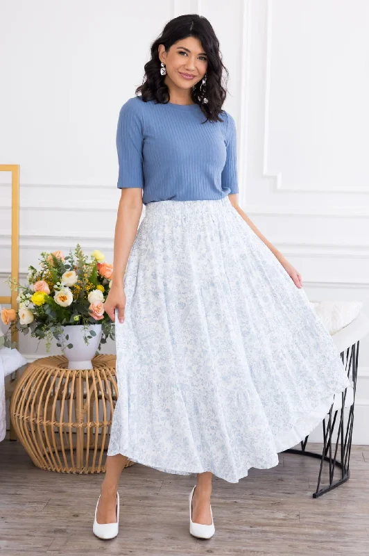 Bell Sleeve Party Dress for Bohemian -Today's Promise Modest Tier Skirt