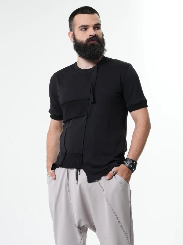 Cocktail Blouses for Event -Asymmetric Tshirt for Men