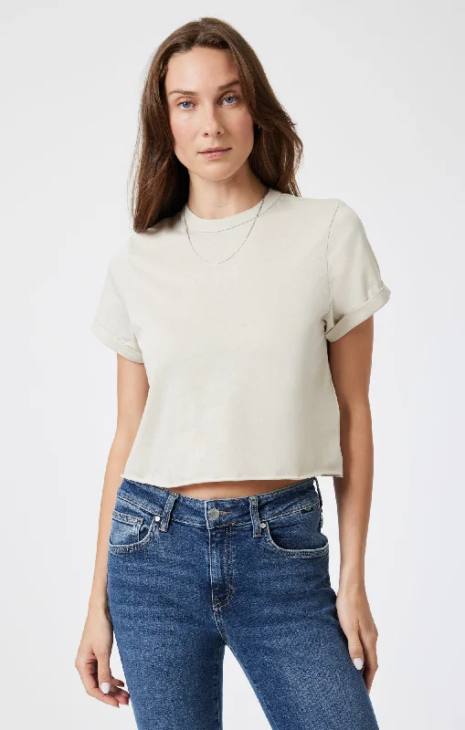 Chambray Shirts for Soft -CROPPED T-SHIRT IN MOONSTRUCK