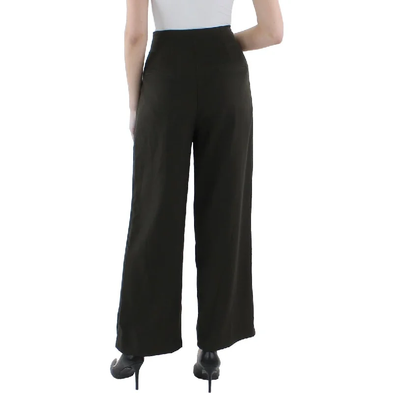 Slim-fit tight trousers for men with comfortable stretch material for daily wear -Sage The Label Womens Marielle Pleated Wide Leg High-Waist Pants