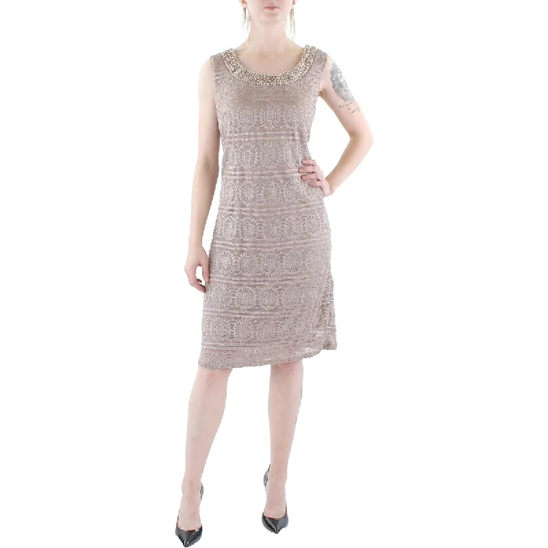 Party Dress for Beach Party -R&M Richards Womens Lace Embellished Cocktail and Party Dress