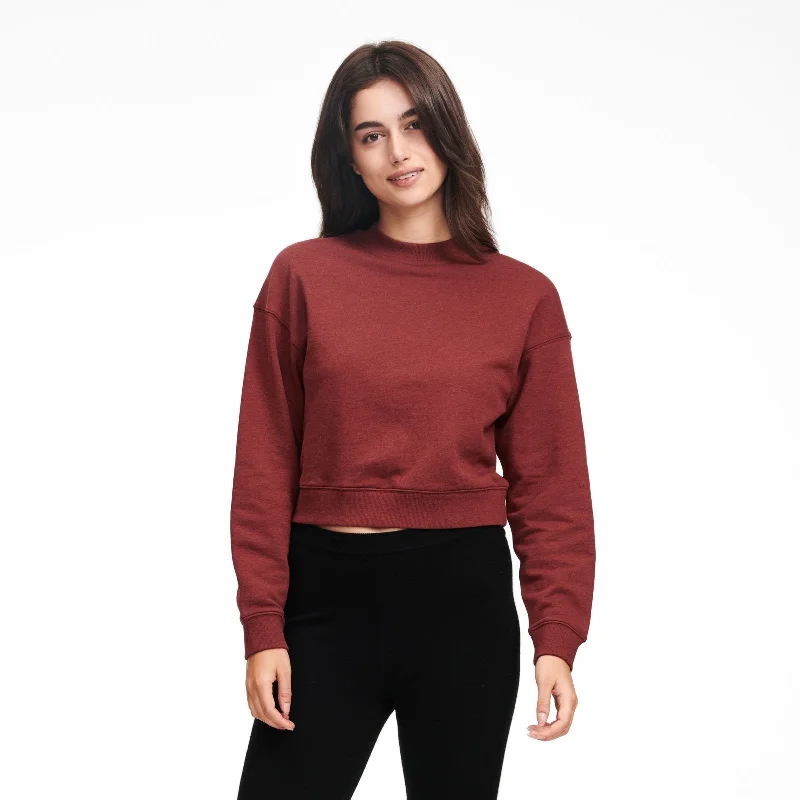 Wrap Blouses for Adjustable -Cropped Fleece Sweatshirt