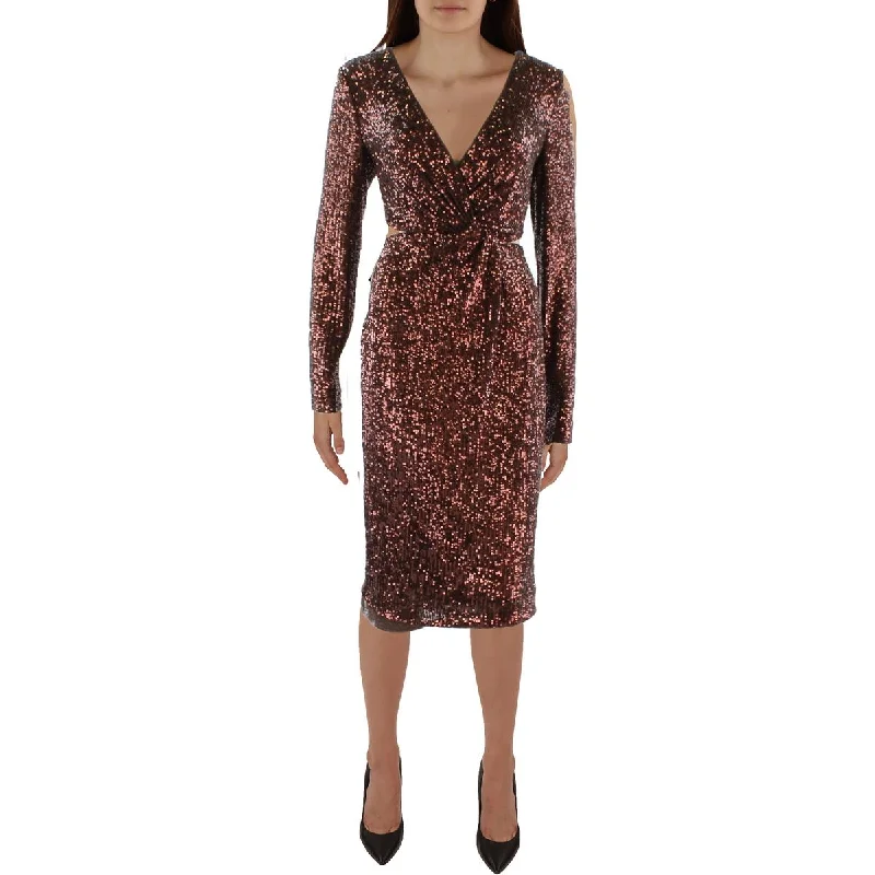 Animal Print Party Dress for Fun Look -Lauren Ralph Lauren Womens    Twist Front Knee Length Cocktail And Party Dress