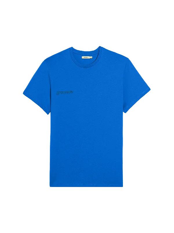 Pleated Blouses for Texture -Mens 365 Midweight T-shirt—Cobalt-Blue