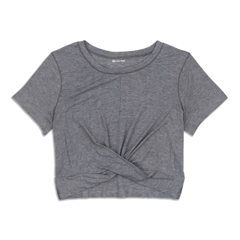 Pleated Blouses for Texture -Intended Crop T-Shirt - Resale