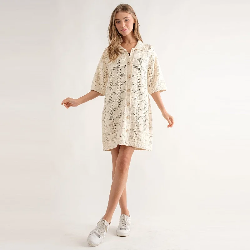 Casual Dresses for Everyday -Aerin Dress (Ivory)