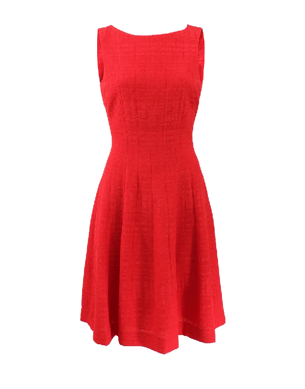 Solid Color Dresses for Simple -Full Bottom Jacquard Dress