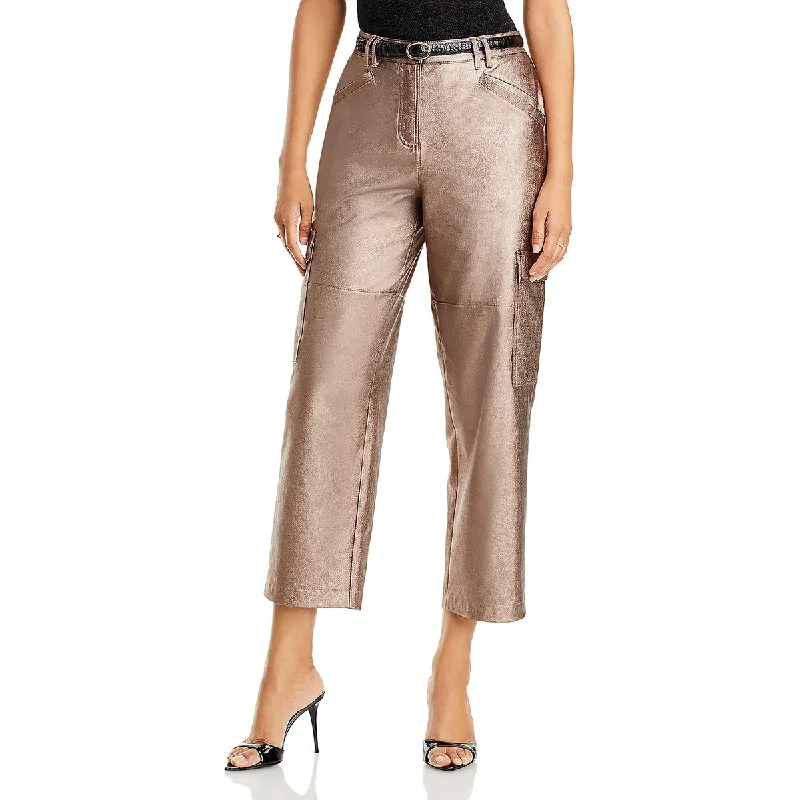 Luxury tight trousers for women with fine fabric and elegant tailoring -Kobi Halperin Womens Diana High Rise Cropped Cargo Pants