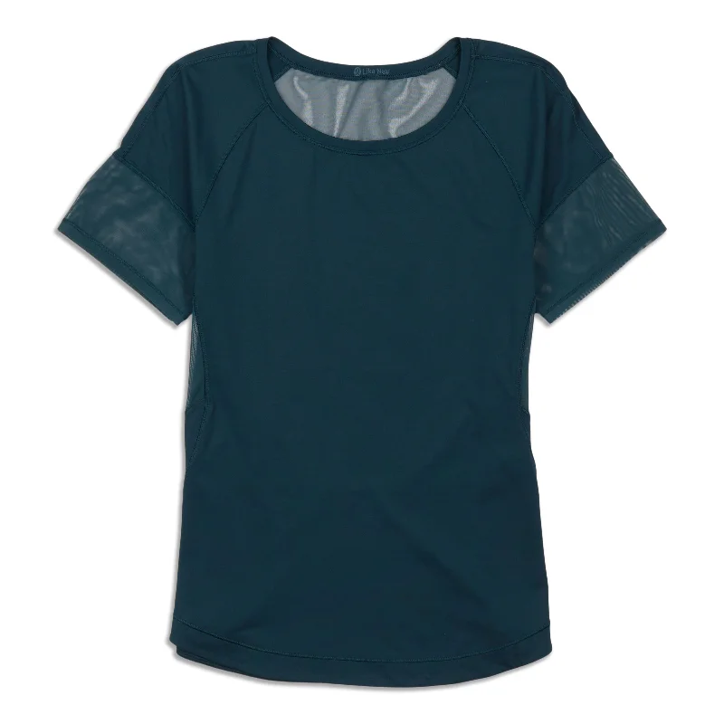 V Neck Blouses for Flattering -Home Stretch Short Sleeve Shirt - Resale