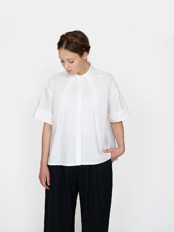 Adjustable Blouses for Fit -The Assembly Line Front Pleat Shirt