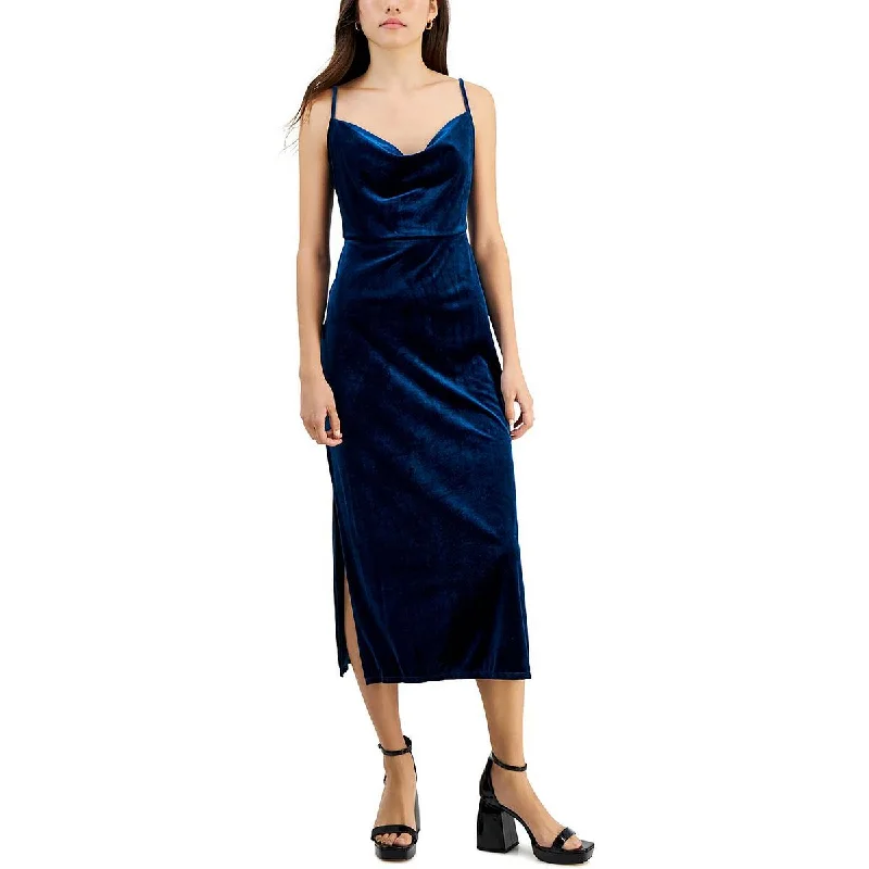 Party Dress for Nightclub Party -Taylor Womens Petites Velvet Long Cocktail and Party Dress